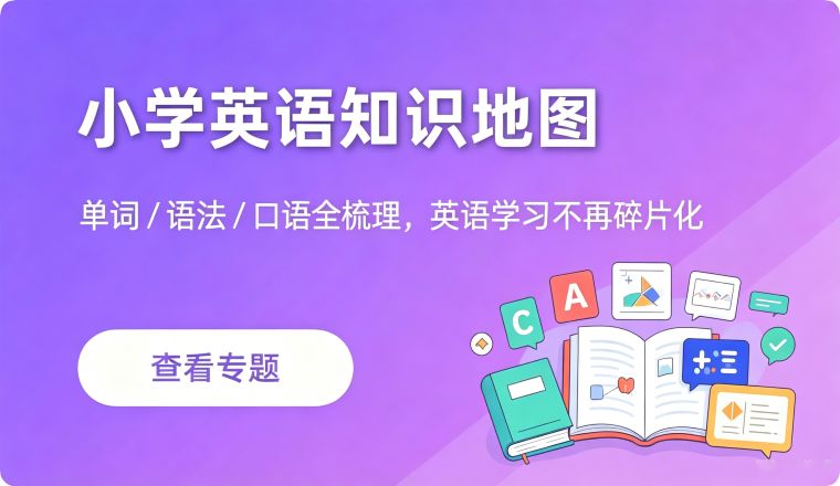 小学英语知识地图